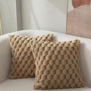 Pineapple Grid 3D Soft Plush Throw Pillow Case